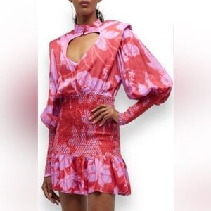 NWT Farm Rio LIVING NATURE BURGUNDY
HEART SHAPED NECKLINE MINI Small